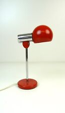 VERY RARE SPACE AGE MID CENTURY VINTAGE RED & CHROME DESK LAMP BY KAISER GERMANY picture