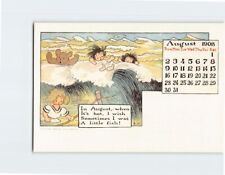 Postcard August 1908 Calendar In August When Its Hot Art Print picture