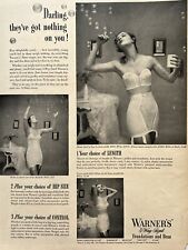 1950 Vintage WARNER’S Corcelettes Lacy Girdles B&W Photos LINGERIE Print Ad LIF picture