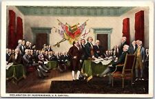 Washington DC, Declaration of Independence U.S. Capitol, Painting, Art, Postcard picture
