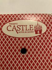 Vintage Trump’s Castle Hotel & Casino Playing Cards Used In Play Sealed Deck picture