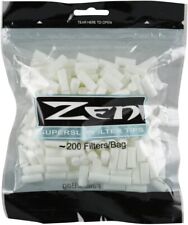 Zen Super Slim Hand Rolled Cigarette Filter Plug Tips 6mm - Bag of 200 - 6001 picture