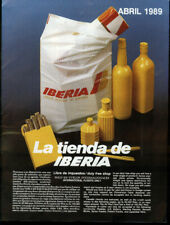 Iberia Airlines Duty Free Shop International Flights Only 4 1989 airline catalog picture