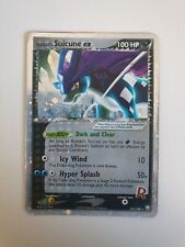 Pokemon Rocket’s Suicune EX 105/109 - Ultra Rare Holo Foil Card - Moderate Play picture