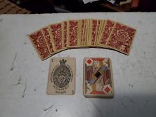 De La Rue & Co Playing Cards Antique 1890s Deck Roses picture