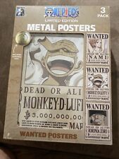 One Piece Limited Edition Metal Poster 3 Pack Collection picture