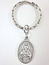St Jude / Cross Medal Italy Key Ring Gift Box & Prayer Card picture