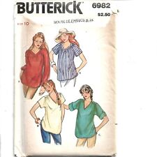 Vintage New Butterick Pattern 6982 Size 10 Misses Maternity Top Uncut picture