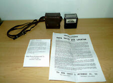  Vintage 1950's Aqua Valve Box Locator W/  Brown Leather Case and Instructions picture