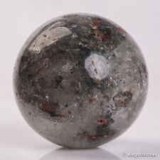 54g33mm Natural Garden/Phantom/Ghost/Lodolite Quartz Crystal Sphere Healing Ball picture
