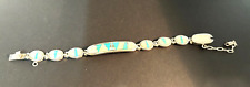Calvin Begay Native American Turquoise Sterling Silver  Bracelet picture
