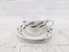 Wedgwood Eric Ravilious Garden Teacup and Saucer Set England Black Yellow picture
