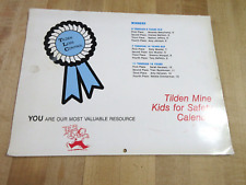 1993 Tilden Mine Kids Safety Calendar Michigan. picture