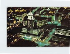 Postcard Night view of the Civic Center and City Hall Los Angeles California USA picture