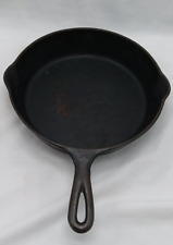 Antique Vintage Unmarked Cast Iron No. 7 Cast Iron Skillet uncleaned picture