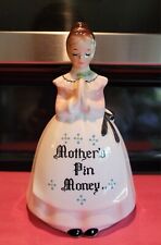 Vintage Enesco Kitchen prayer lady Mothers Pin Money Bank picture