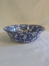 Blue Calico Victoria Ware Ironstone bowl 9