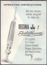 Regina Electrikbroom Operating Instructions ca 1950s picture