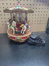 MR CHRISTMAS Christmas Go Round Carousel Turns Plays 25 Songs picture