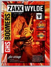 Zakk Wylde GHS Boomers Guitar Strings Promo 2005 Full Page Print Ad picture
