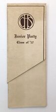 East High School Minneapolis MN Junior Party Class of 1917 Fold Out Card picture