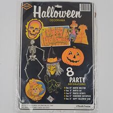 Vintage Beistle 8 Piece Halloween Deorama Party Decorations New Factory Sealed picture