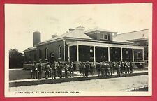 Postcard Ft Benjamin Harrison Indiana Guard House US Military Soldiers c1910s #1 picture