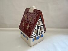 Vintage German Ursula Leyk Lichthouse Pottery House Candle Holder Germany picture