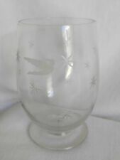 Collectible vintage glass cup engraved stars aviation advertising Varig Brazil picture