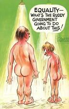 RUDE RISQUE COMIC BAMFORTH LITTLE MAN COMPLAINS about his SMALL SIZE - UNUSED picture