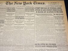 1919 DECEMBER 29 NEW YORK TIMES NEWSPAPER - WOOD ALCOHOL CHIEF CAUGHT - NT 8529 picture