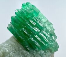 Well Terminated Top Green Emerald Crystals Bunch On Matrix. Swat, PAK 91 CT. picture