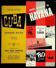 1950's Travel Guides Brochures Lot Of 2 Cuba Havana Cruise S/S Florida picture
