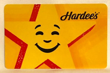 Hardee's Fast Food Happy Smiling Sunny Yellow Star 2024 Gift Card picture