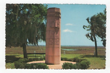 Ribaut Monument Paris Island, South Carolina Vintage VTG Postcard Unposted picture