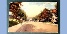 1914 antique COATESVILLE PA rppc CHESTNUT ST fountainville Photo Postcard picture