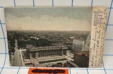 ATQ Ephemera Postcard Posted 1907 Franklin 1c RARE PO and K.P. building Indy IN picture
