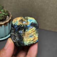 47mm Natural Labradorite Crystal gemstone rough Mineral Specimen 118g A1658 picture