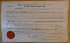 Genuine homestead certificate hand signed Chester Arthur 1882 Dakota Territory picture