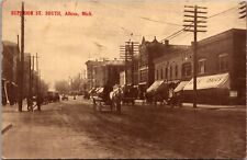 Postcard Superior Street South in Albion, Michigan picture