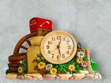 Vintage Homeco Plastic Wall Clock, Country Farm Theme, 80s ETC picture