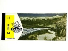 Rio Grande Rocky Mountains Railroad Ticket Book Train Vista Dome Main Line  VTG picture