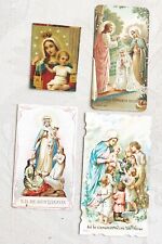 Lot of 4 ANTIQUE Devotional MARY picture