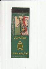 ASHEVILLE COUNTRY CLUB ASHEVILLE N.C. VINTAGE MATCHBOOK COVER picture
