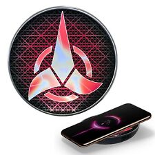 Star Trek Qi Wireless Charger with  Klingon Emblem Illuminated Logo picture