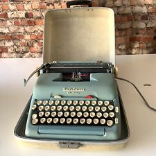 Vintage Late 1950s Smith-Corona Blue Electric Typewriter Model 5TE Needs Work picture