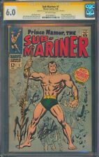 The Sub-Mariner #1 CGC 6.0 ⭐ 2X SIGNED STAN LEE ⭐ Prince Namor 1st Solo 1968 picture