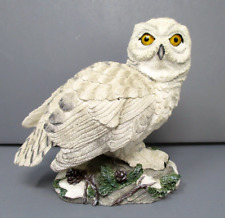 Vintage Great Snowy Owl Sculpture Hamilton Collection Figurine 5