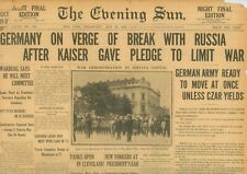 War in Europe Germany to Break with Russia Belgrade Demonstrations July 29 1914 picture