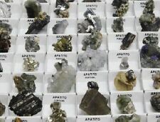 Lots 35 or 54 identical minerals in a 4x4cm box - SEE LIST picture